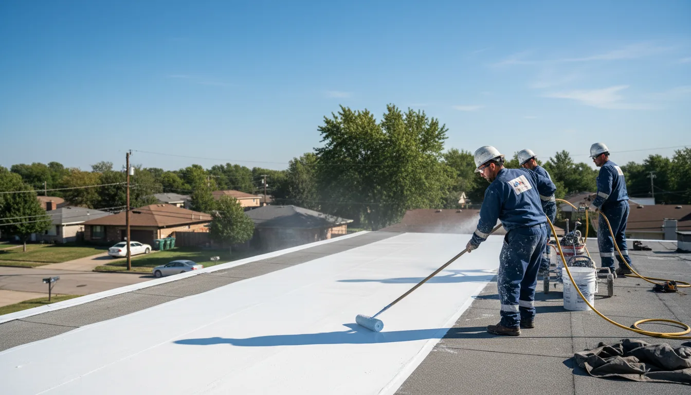 Commercial roof coating in Mendon, MA near me